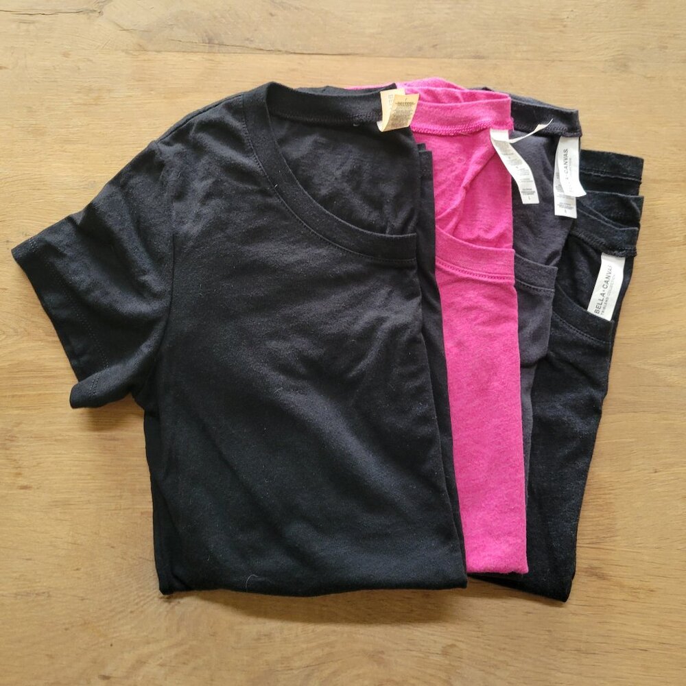 Bella + Canvas Triblend Collection T-shirts - Lot of 4